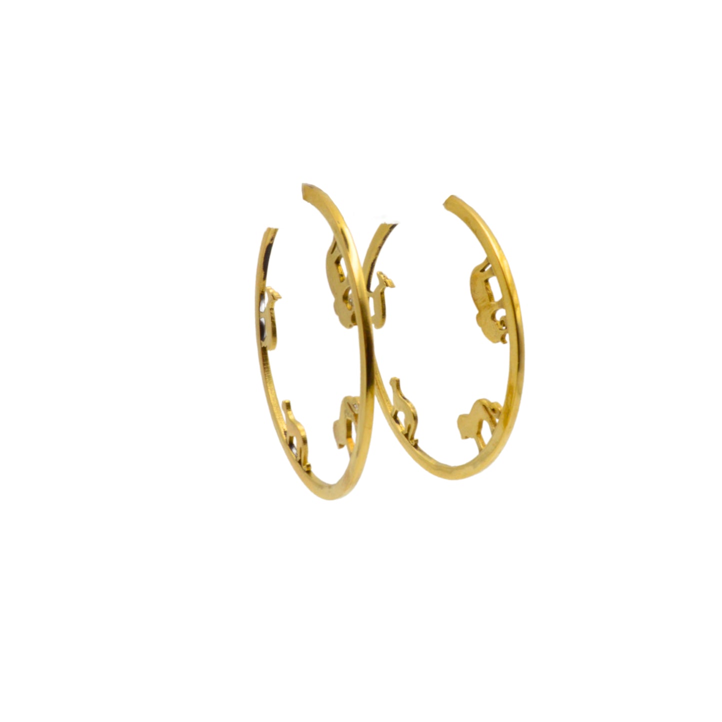 Wild Serengeti Gold Hoops